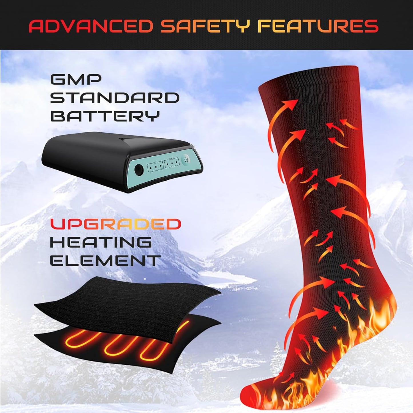 Heated Socks for Men Women